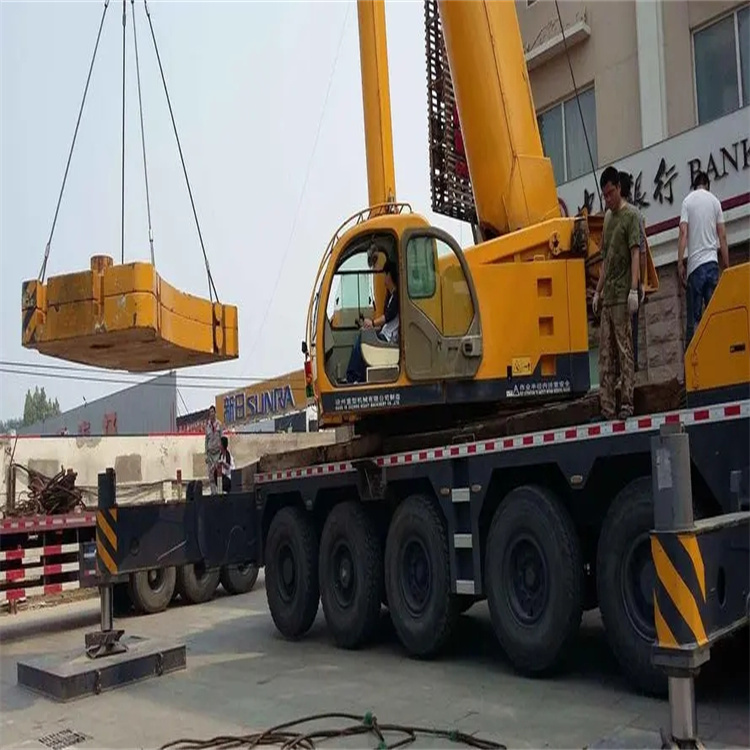 廊坊当地吊车出租|机器吊装|75吨|工厂搬迁服务